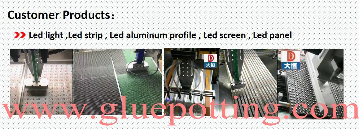 Robotsysteem voor het verspreiden van lijm Compact Epoxy Resin Dispenser voor automatische onderdelen 7
