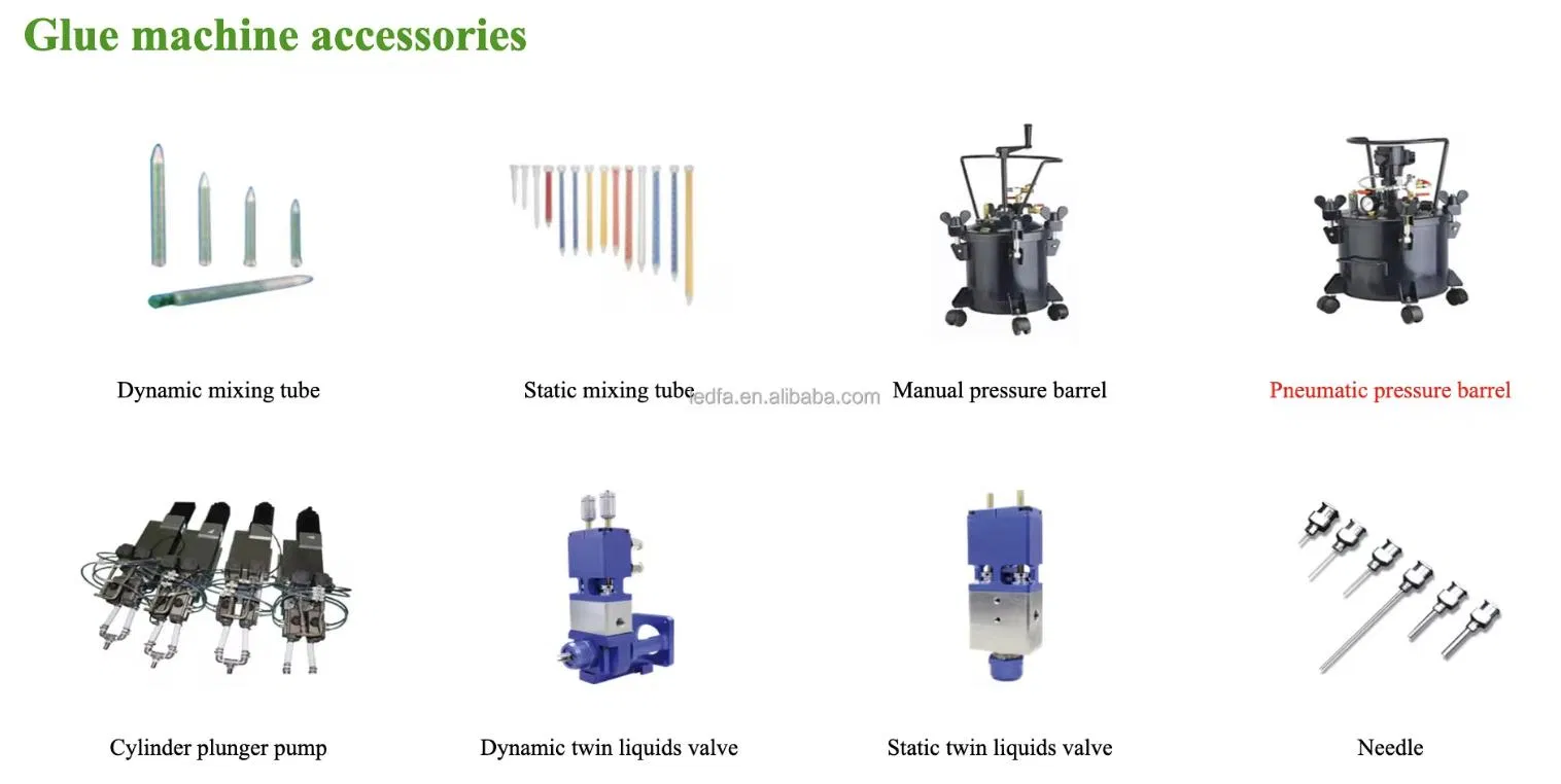 Robotsysteem voor het verspreiden van lijm Compact Epoxy Resin Dispenser voor automatische onderdelen 9