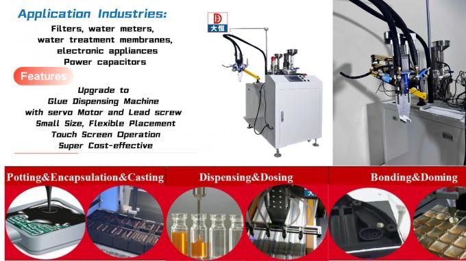 Automatische 3-assige PLC programmeerbare lijmverspreider Draagbare lijmverspreidingsmachine 0