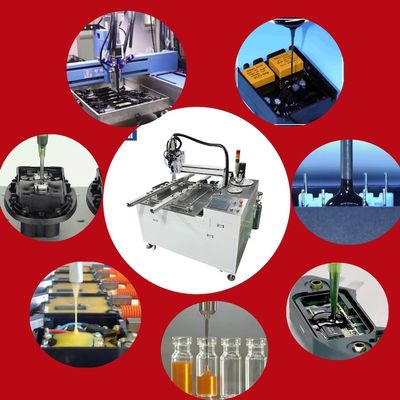 2 Deeltjes meng- en dispenseermachine Elektronische potmachine Productielijn met hoge prestaties